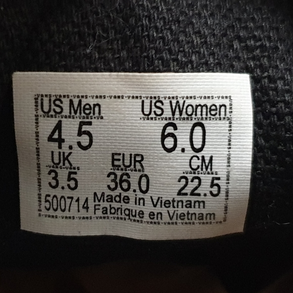 Vans Old Scool Black White Skate Shoes Wome's Size 6 - Picture 10 of 10